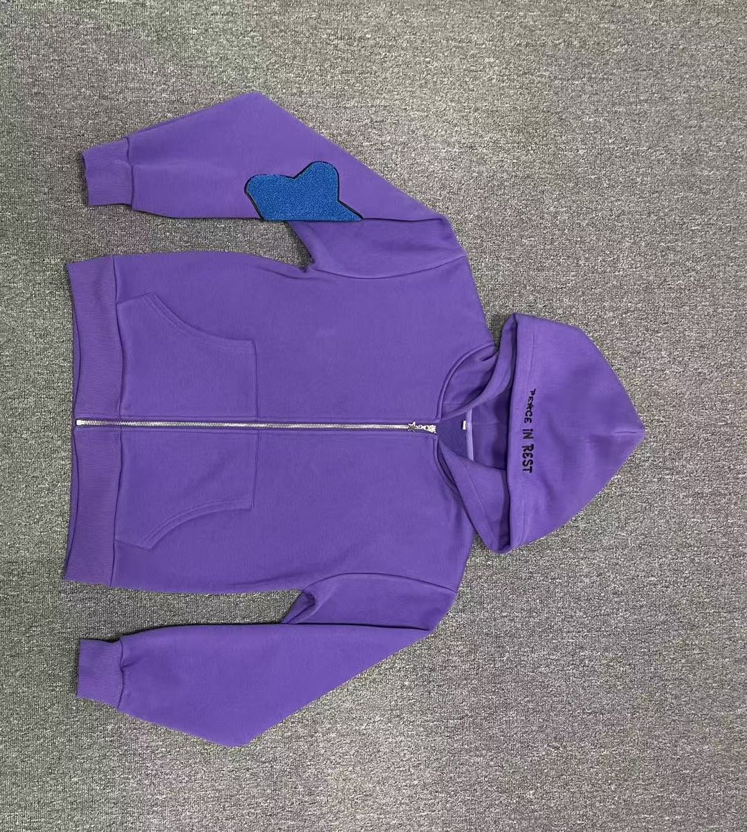 Pink PeaceInRest Star zip-up.